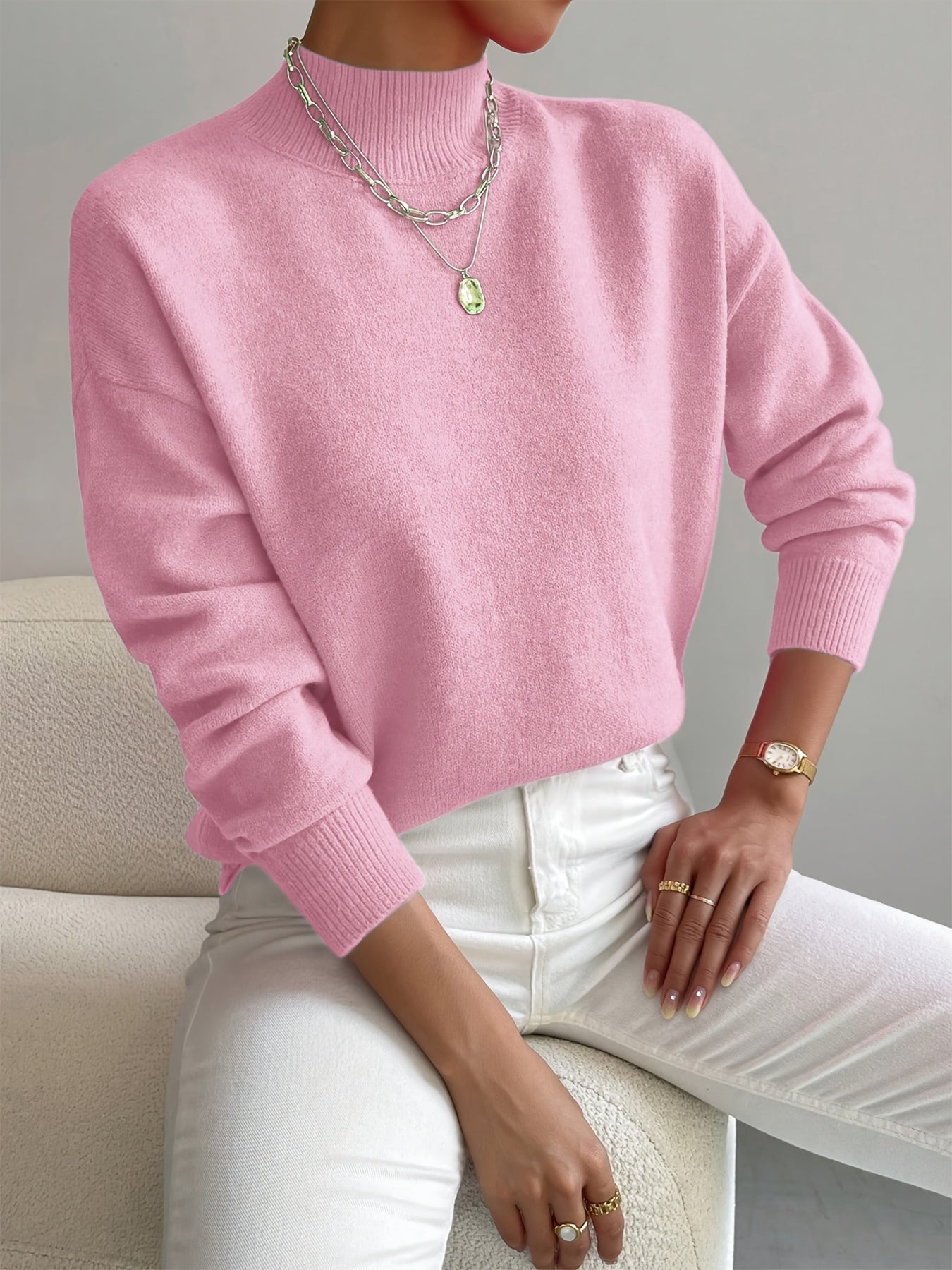 MAGLIONE SERAPHINE A COLLO ALTO - Montaracrest