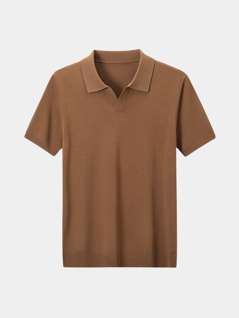 Navy Polo Classe Marina by Montaracrest featuring a classic design with a cross crown emblem on the chest.
