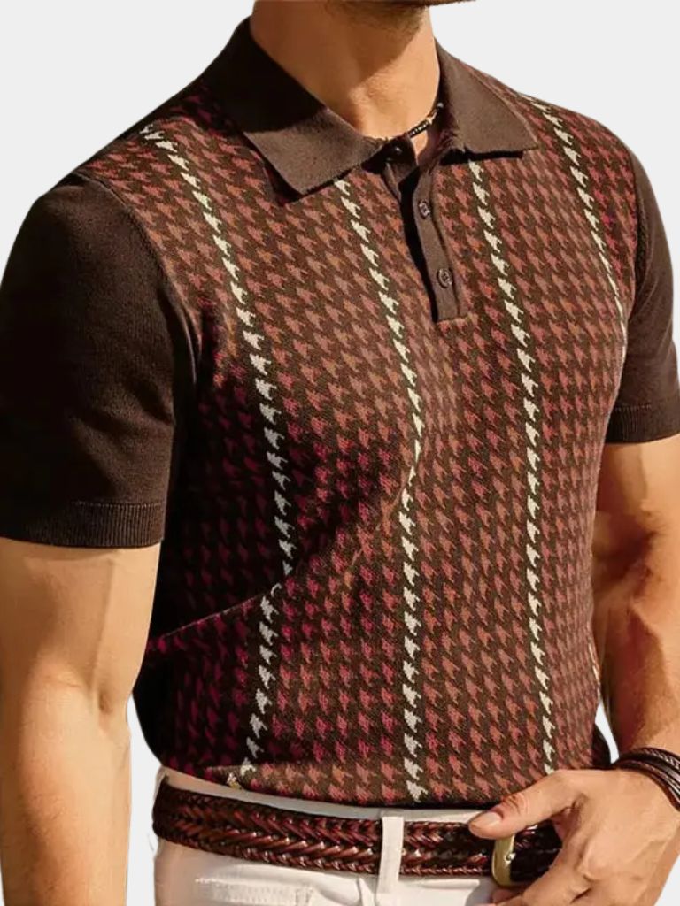 Montaracrest Polo Estetico in old-money aesthetic style, featuring a classic polo shirt with a cross crown design.