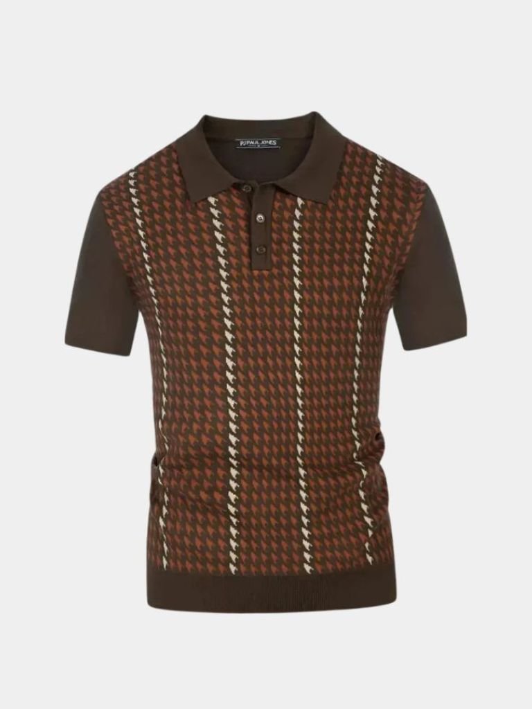 Montaracrest Polo Estetico in old money aesthetic style with cross crown design on the classic polo shirt.