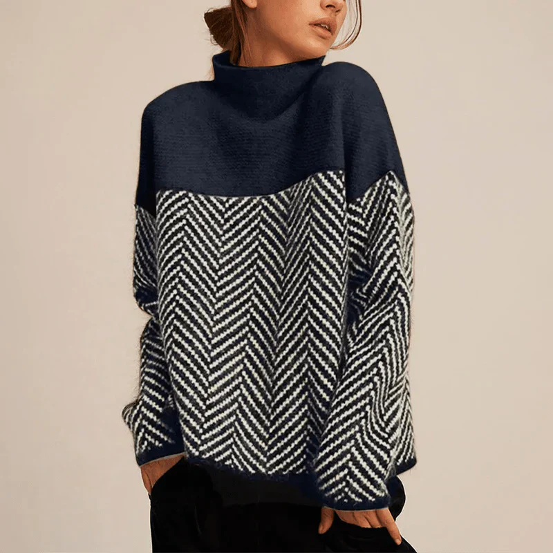 Montaracrest Amy™ Dolcevita Donna jumper with a cozy roll neck, soft knit fabric, perfect for casual wear.