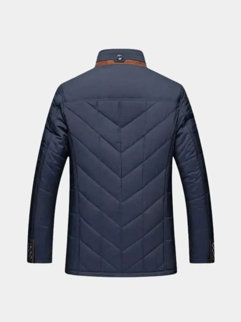 Montaracrest quilted winter jacket in a cross-crown design, insulated and warm for cold weather.