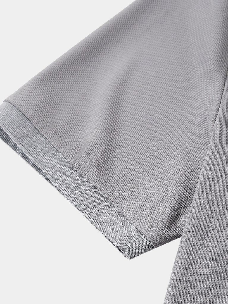 Steel grey Polo Montaracrest with a small embroidered logo, classic fit and soft cotton fabric.