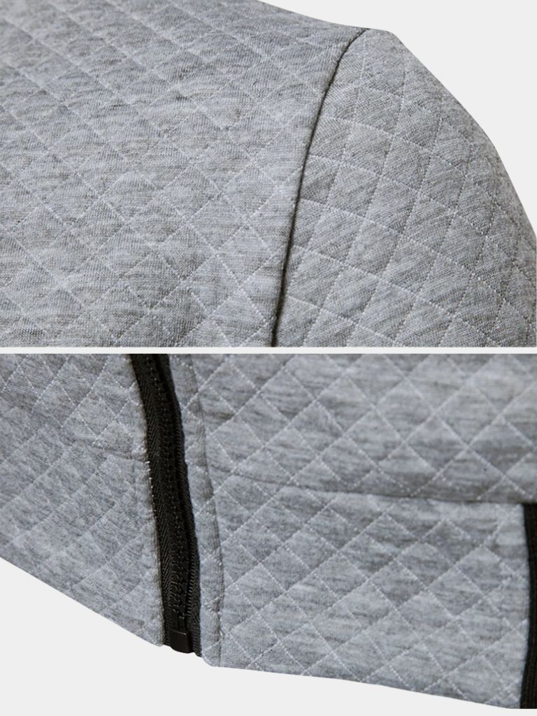 Textured casual bomber jacket by Montaracrest, featuring a structured design and cross crown detail.