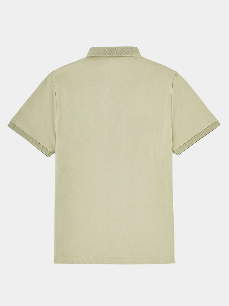 Montaracrest Polo Classica Senza Tempo featuring a timeless design with a cross-crown logo, classic polo shirt for men.