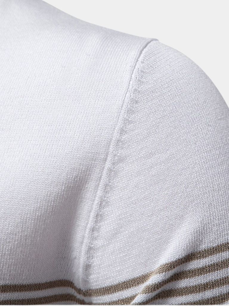 Ivory Polo shirt by Montaracrest with cross and crown embroidery, stylish polo for men or women, casual and elegant design.