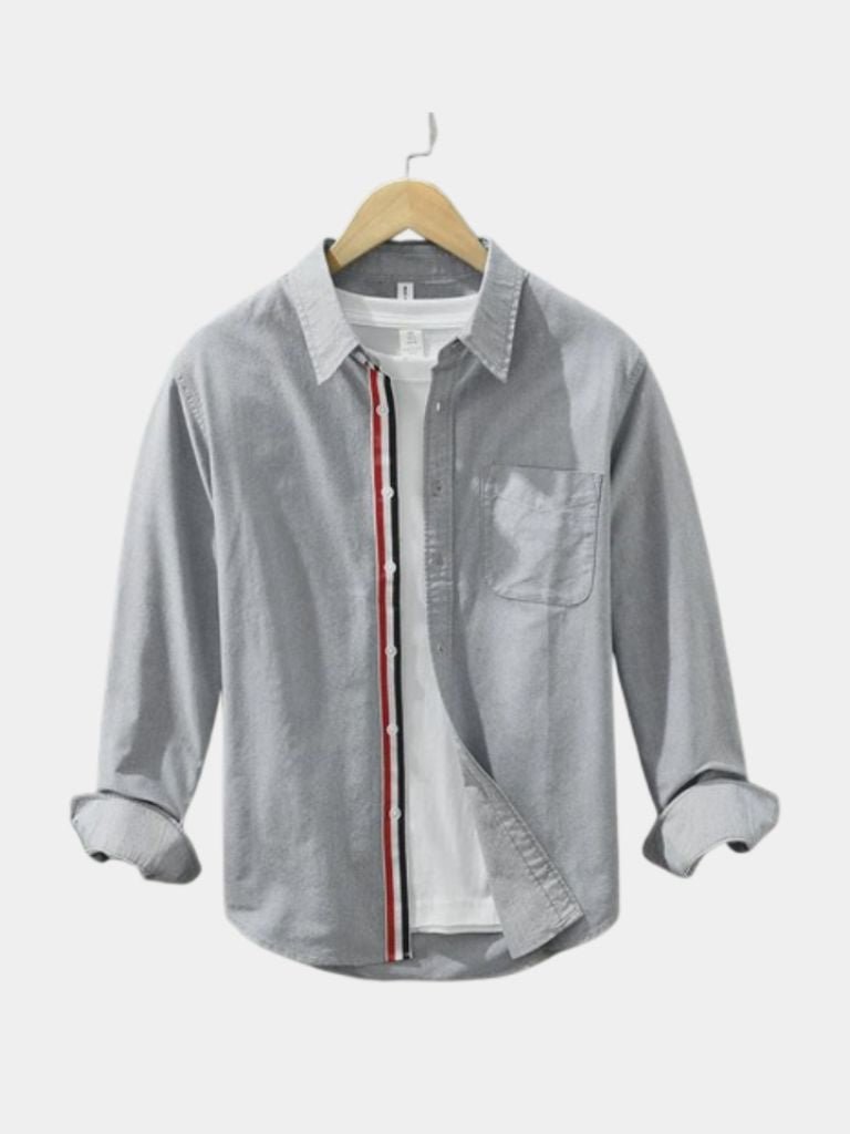 Light beige Vince linen overhemden by Montaracrest with a classic collar and button-down front, ideal for casual or smart styles.