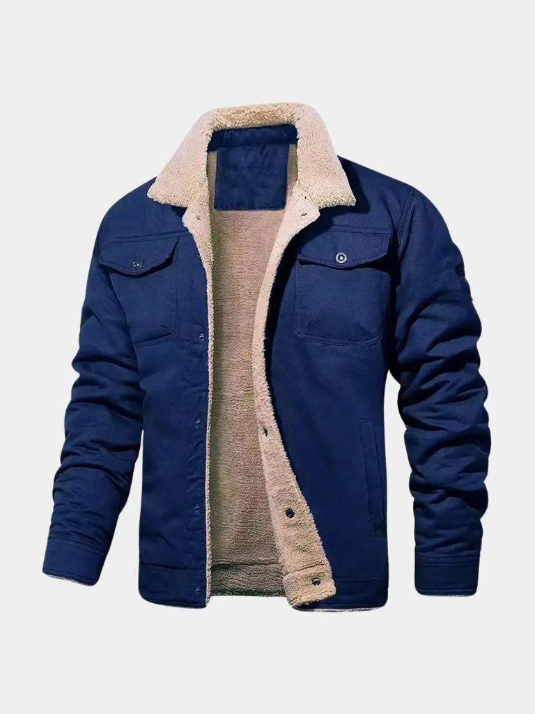 Montaracrest vintage fleece bomber jacket in pile fabric, featuring a cross crown design on the front.