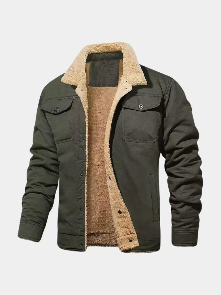 Montaracrest vintage fleece bomber jacket with cross crown design, featuring a classic bomber style in warm pile fabric.